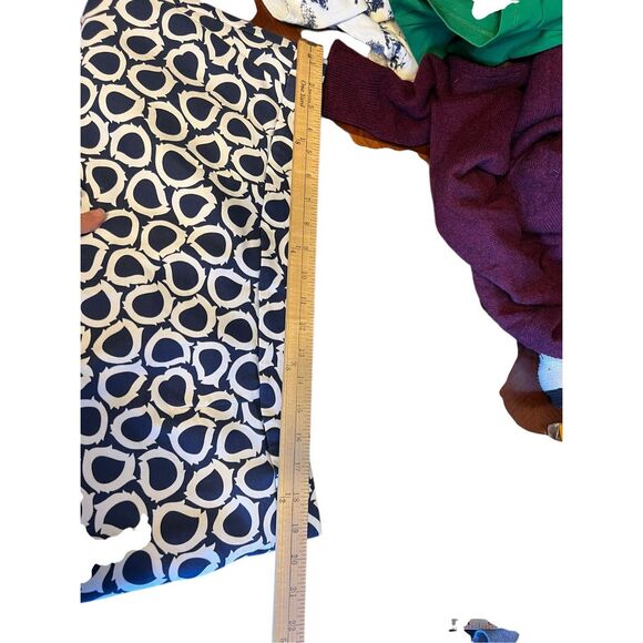 Boden woman’s 16R Pencil A line Skirt Geometric Print Blue & White career New - Picture 5 of 6